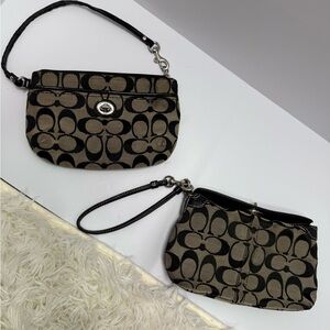 Coach wristlets SET with a twist locks closures